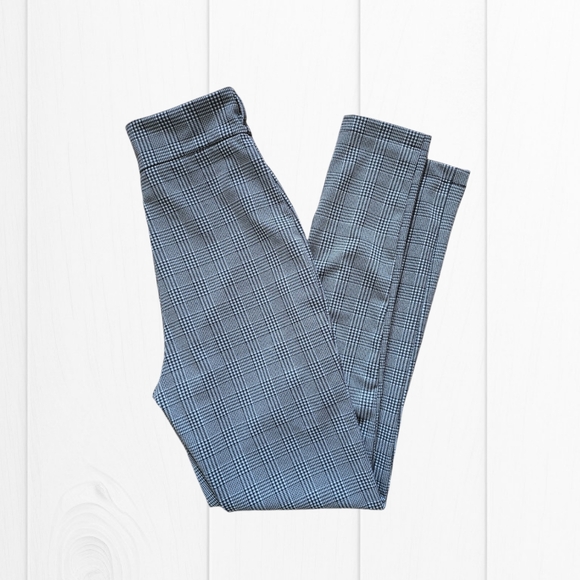 Forever 21 Women's Grey Checked/Houndstooth Print High Waist Skinny Pants - Picture 9 of 16